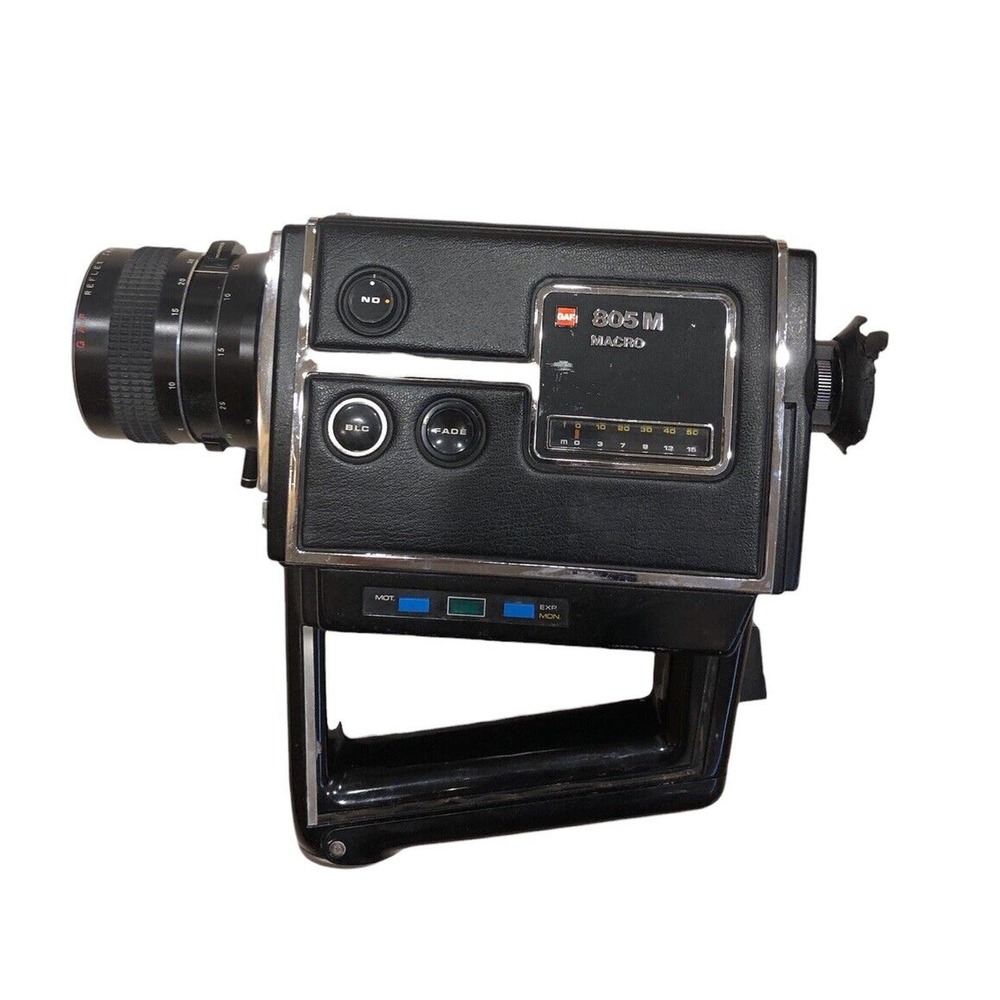 GAF 805 M Macro Movie Camera Super 8 Used Video Equipment UNTESTED AS IS